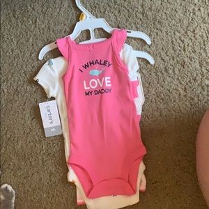 Newborn Carter’s Onesie set. Whale themed